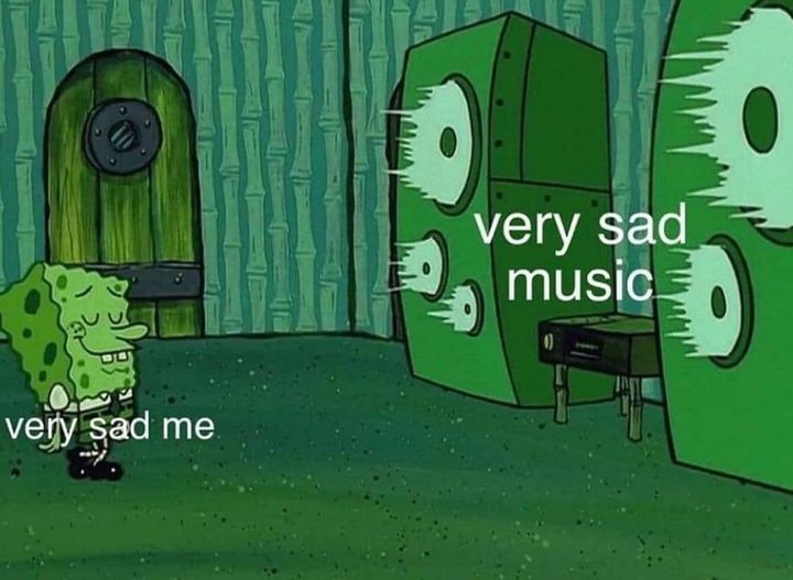 neon moon memes - very sad music very sad me
