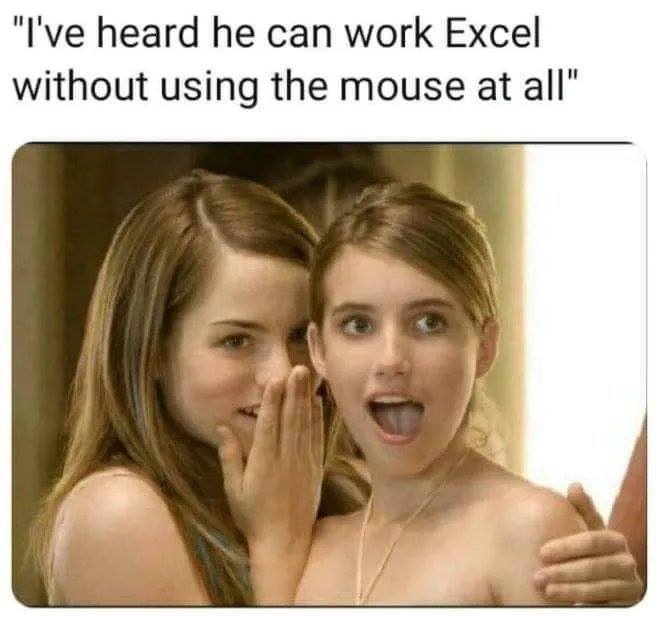 jojo y emma roberts - "I've heard he can work Excel without using the mouse at all"