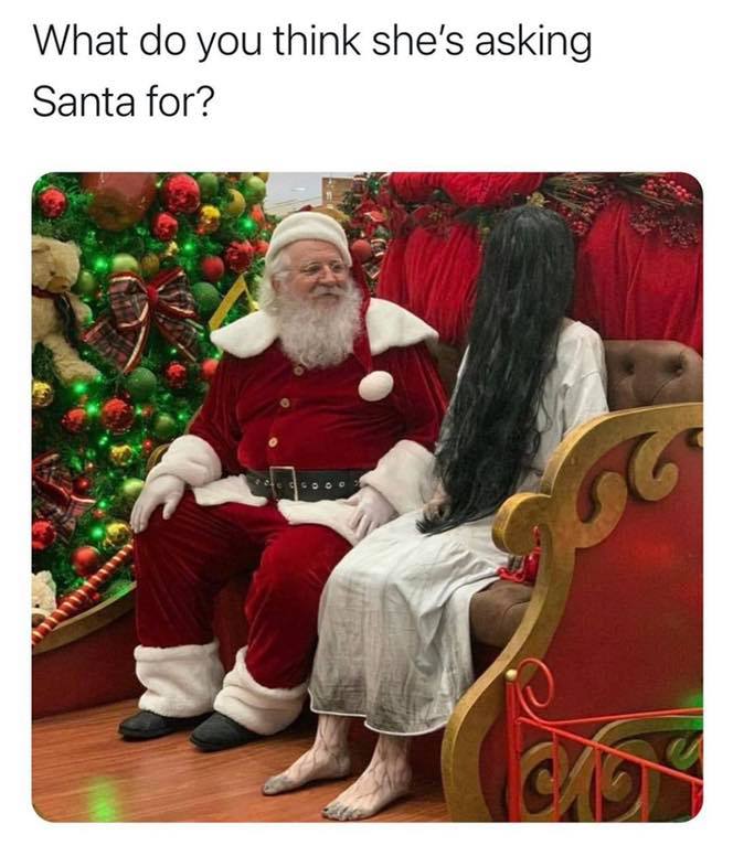 What do you think she's asking Santa for?