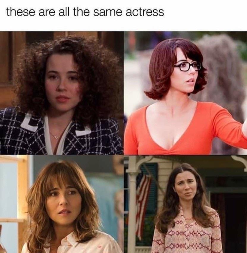 long hair - these are all the same actress