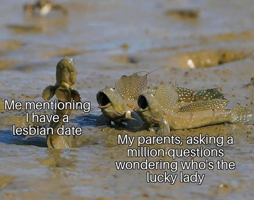 mudskipper pog - Me mentioning I have a lesbian date My parents, asking a million questions wondering who's the lucky lady