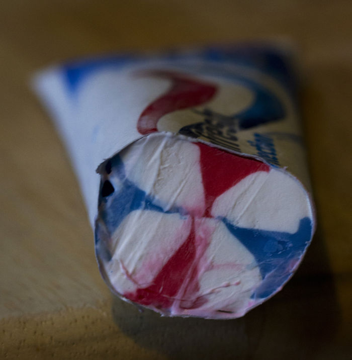 rare photos - inside toothpaste tube