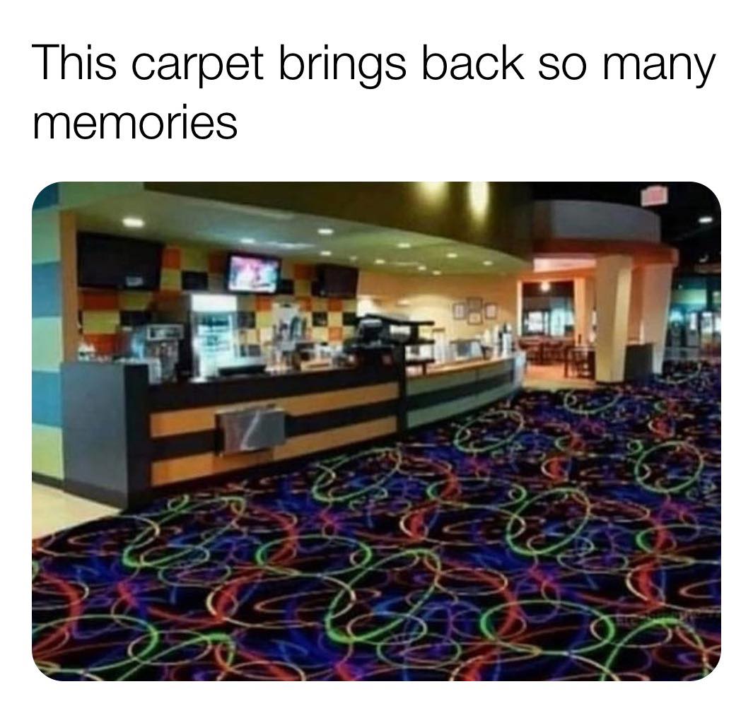 carpet brings back so many memories - This carpet brings back so many memories