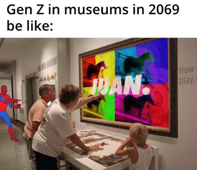 presentation - Gen Z in museums in 2069 be Mheshi Jjan. How play