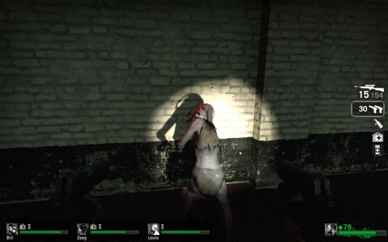 scary video game characters - The Witch -  Left 4 Dead