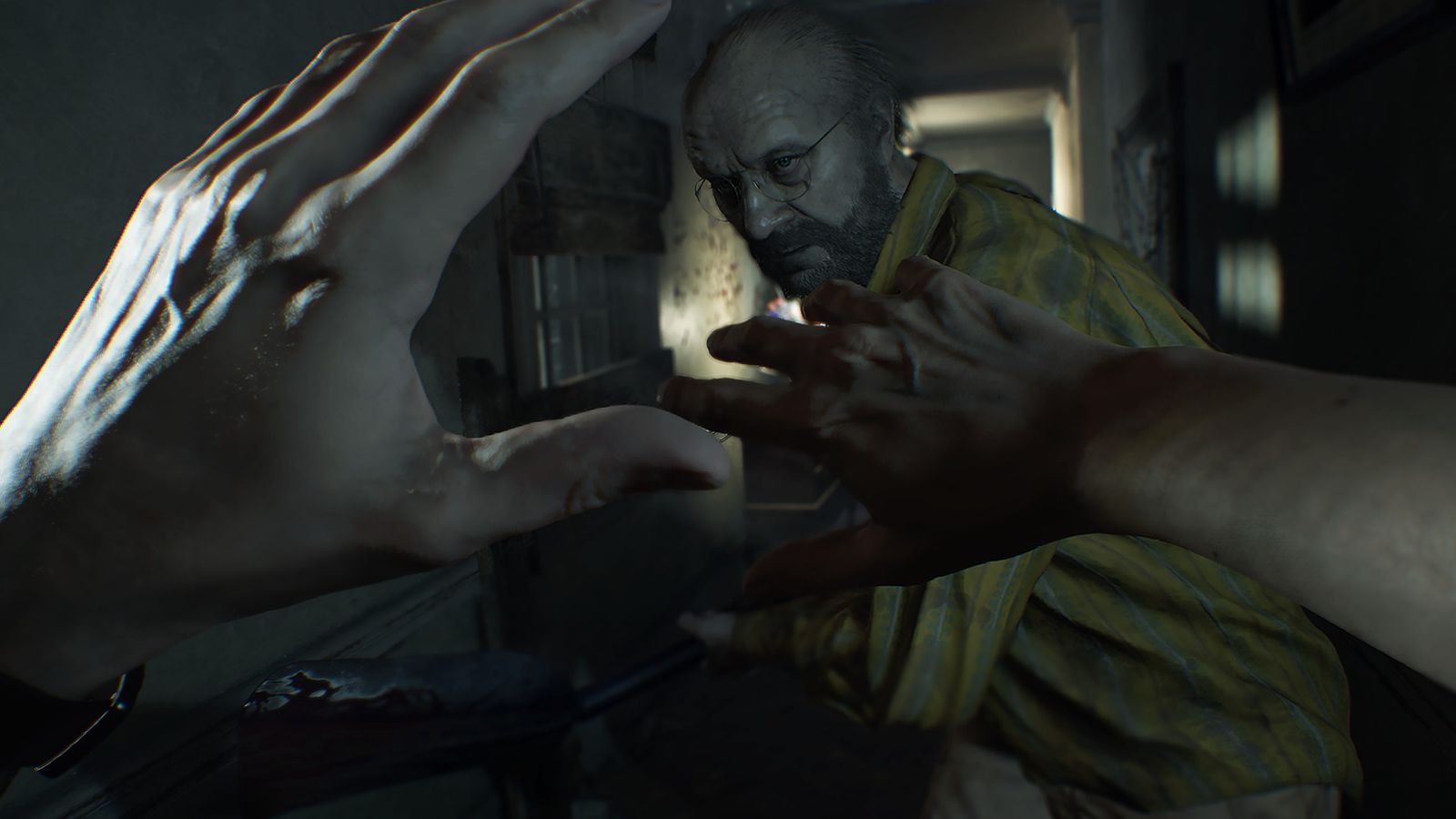 scary moments Resident Evil  - Resident Evil 7 Jack Cutting Your Hand Off