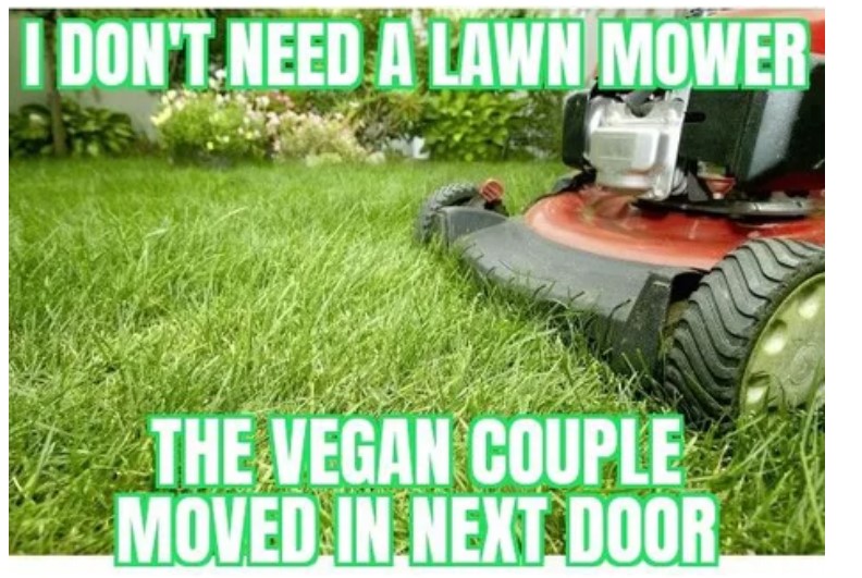 gardening jobs - Don'T Need A Lawn Mower The Vegan Couple Moved In Next Door