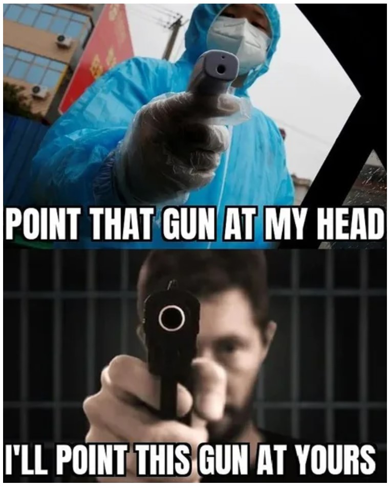 china virus masks - Point That Gun At My Head I'Ll Point This Gun At Yours