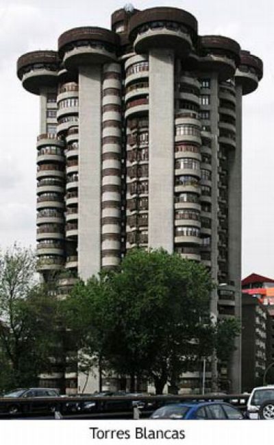 Edificio Torres Blancas in Madrid, Spain