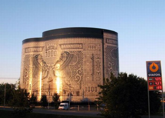Banknote Building in Kaunas, Lithuania