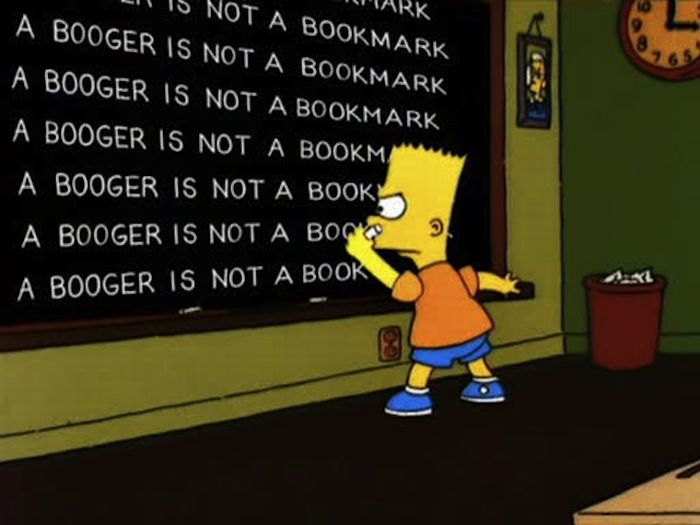 Bart Simpson Chalkboard Writings Part 2