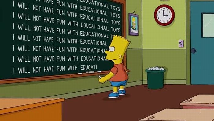 Bart Simpson Chalkboard Writings Part 2 Gallery Ebaum S World