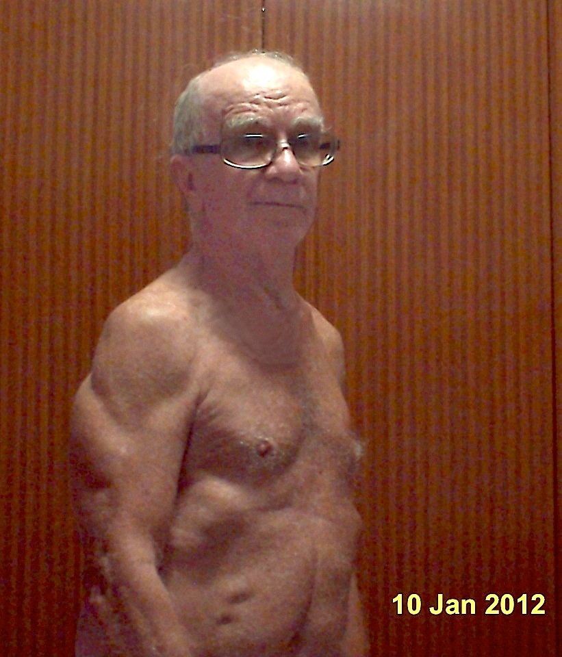 Taken right after a workout.  Not too bad for being 69, I think.