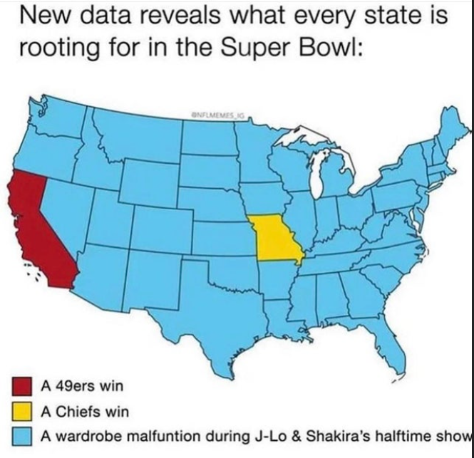 nurse practitioner employment by state - New data reveals what every state is rooting for in the Super Bowl Olmemes A 49ers win A Chiefs win A wardrobe malfuntion during JLo & Shakira's halftime show