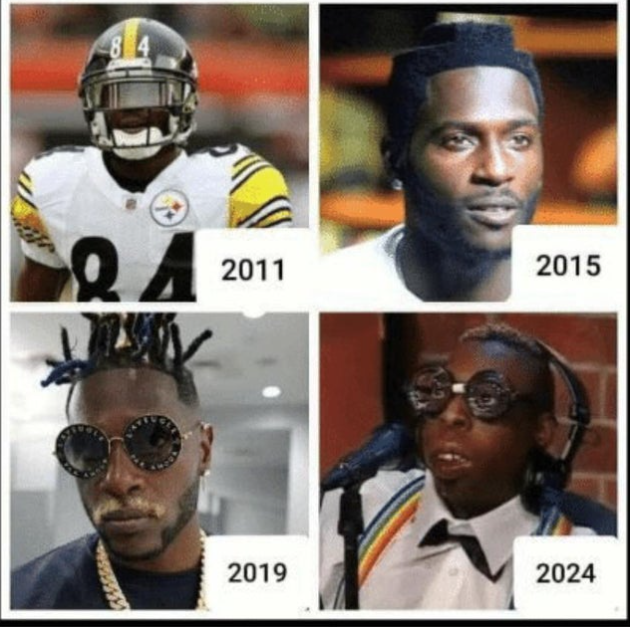 antonio brown evolution - Qa 2011 2015 2019 2024