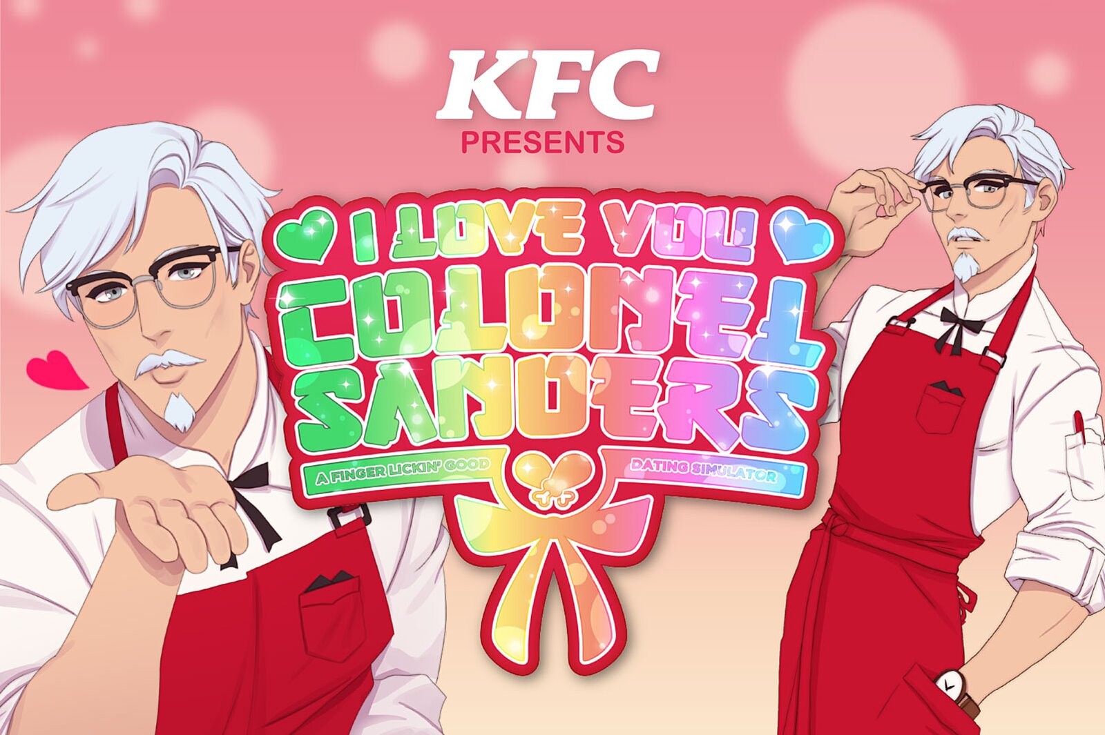 love you colonel sanders - Kfc Presents Qi Love You Chin Snders Dating Simulator Afinger Lickin' Cood