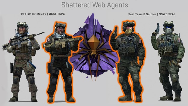 controversial video game skins - Counter-Strike: Global Offensive’s Shattered Web Skins
