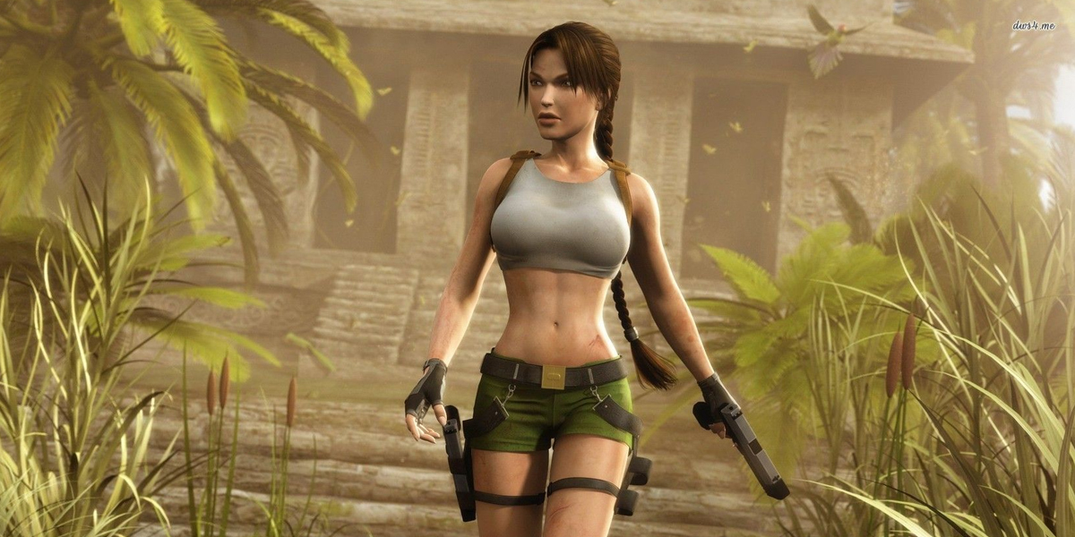 real sizes of video game characters - lara croft