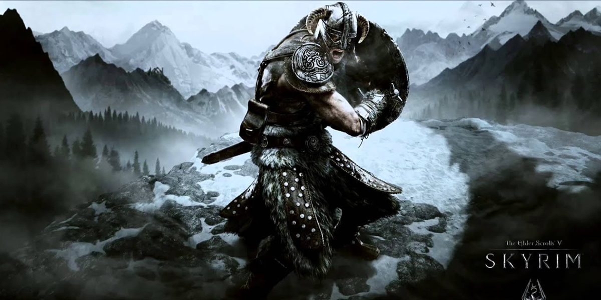 iconic video game quotes - viking background - Skyrim