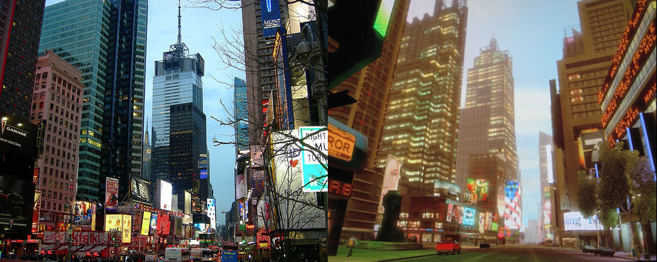 game maps vs real cities - GTA IV - New York - 6.23 square miles vs. 302.6 square miles