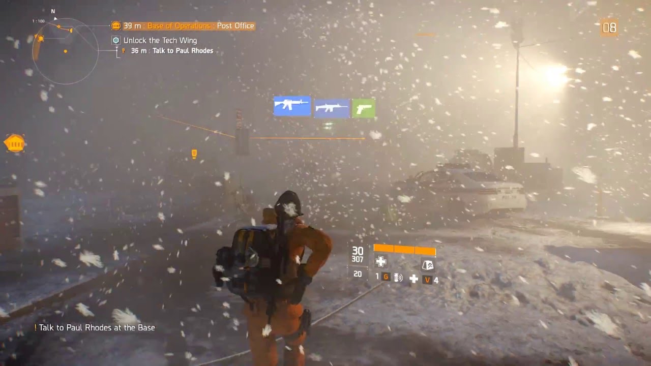 ridiculous video games details - The Division (Snow)