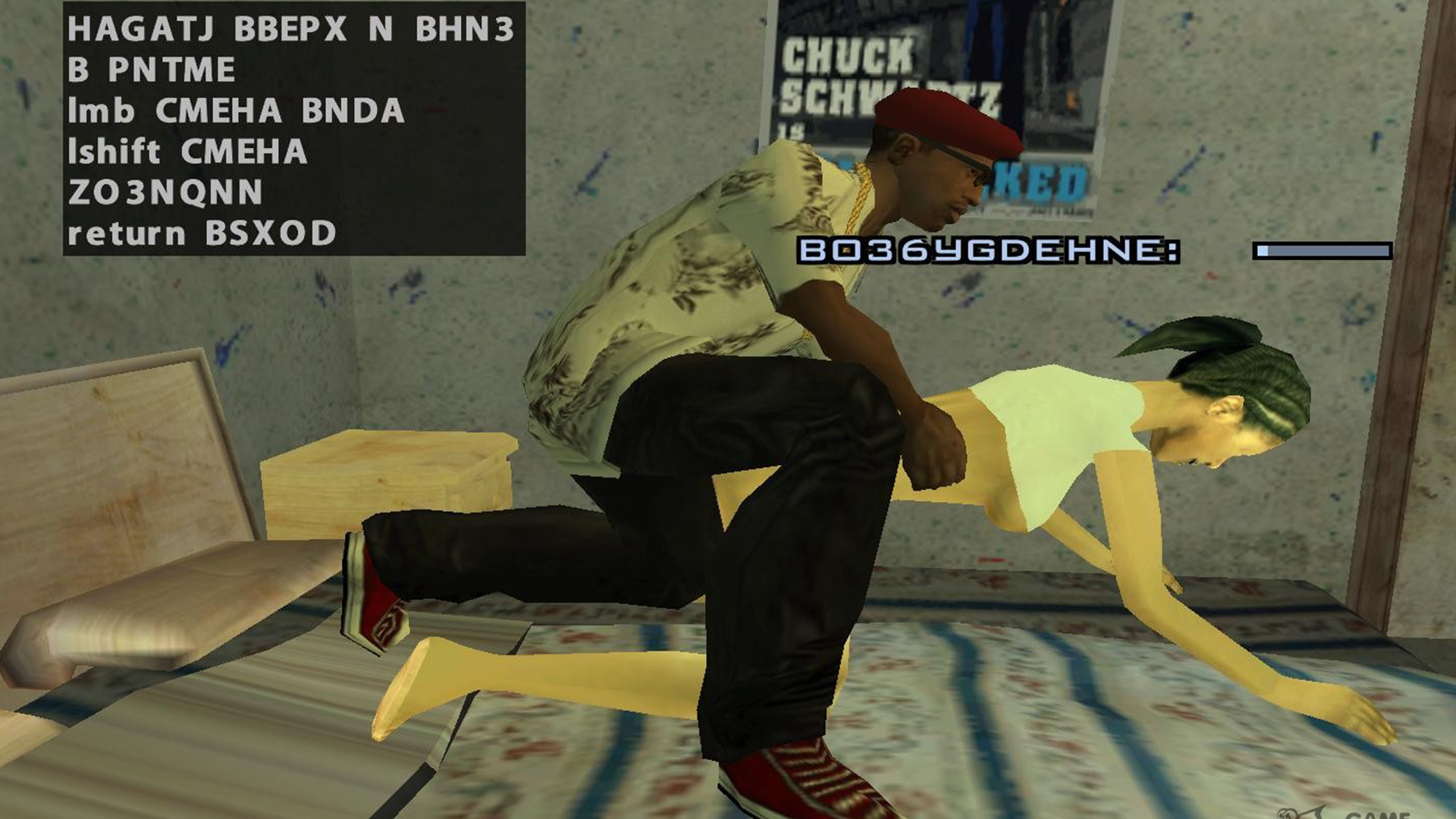 video game sex scenes  - Grand Theft Auto: San Andreas