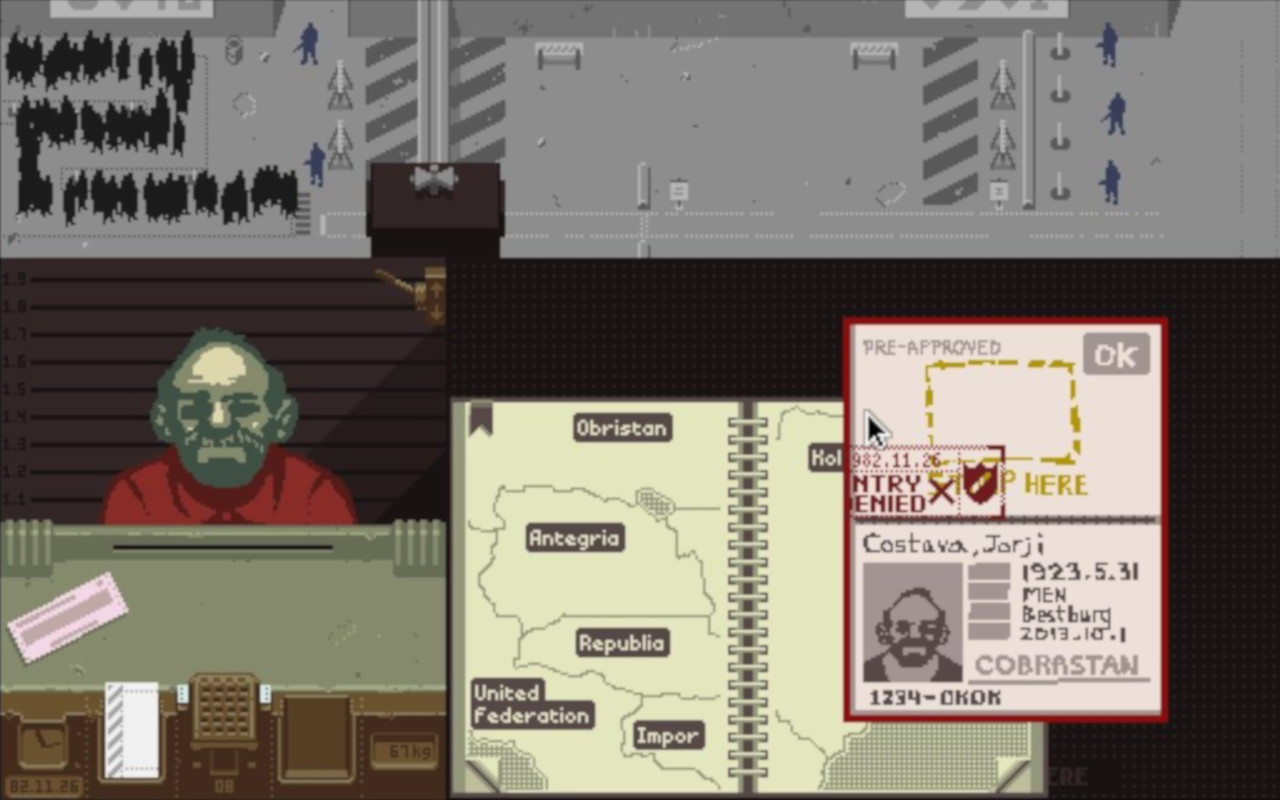 mundane games where you work a job - Papers, Please