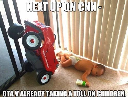 Grand Theft Auto Memes  - don t drink and drive funny - Next Up On Cnn Ray Gta V Already Taking A Toll On Children.