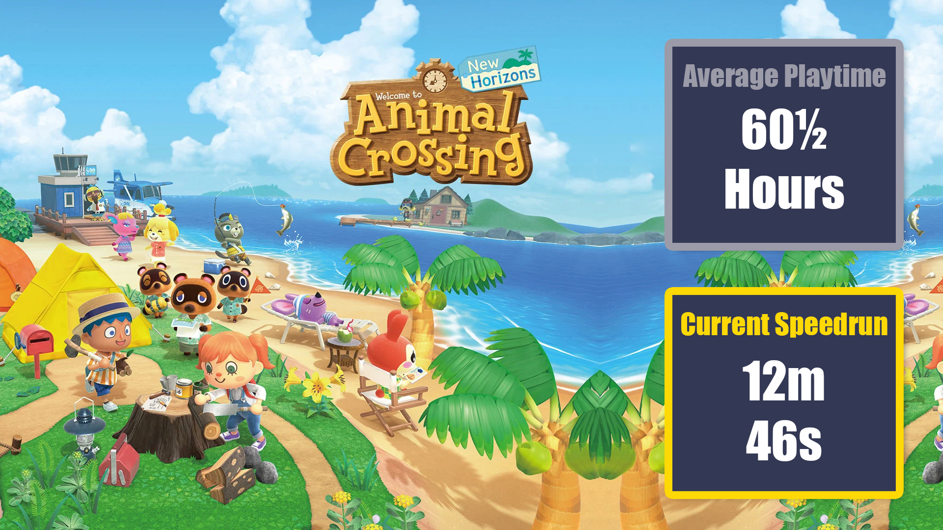 fast video game speed runs - Animal Crossing: New Horizons