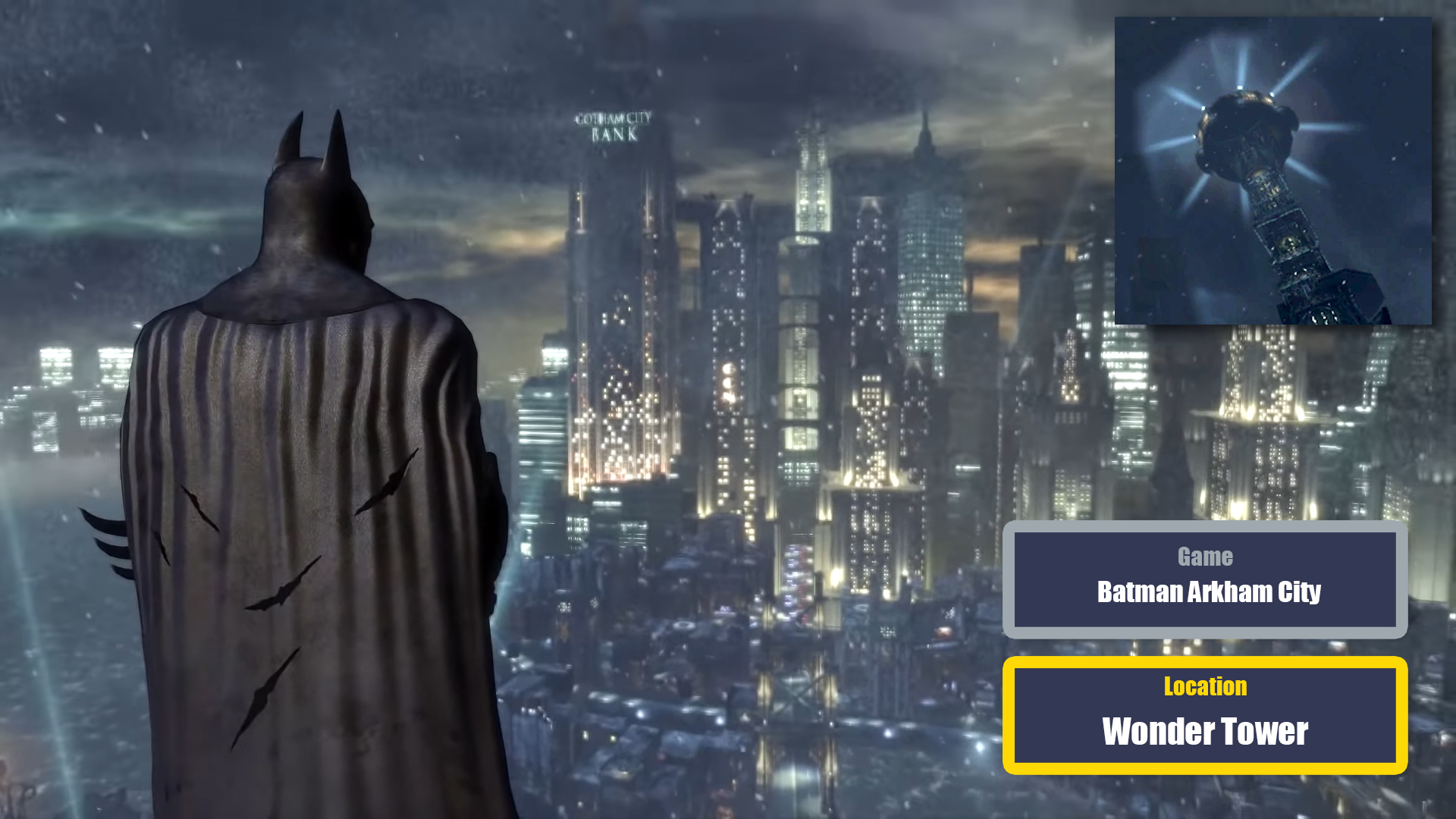 highest vantage points in games - Batman Arkham City