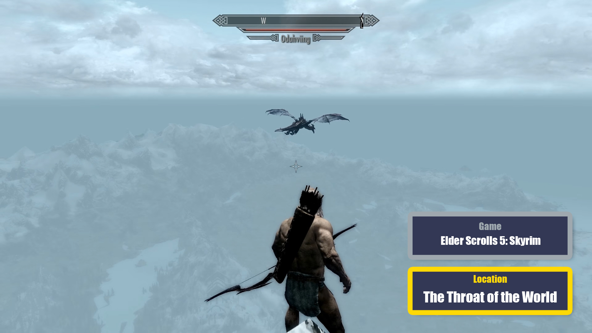 highest vantage points in games - Elder Scrolls 5: Skyrim