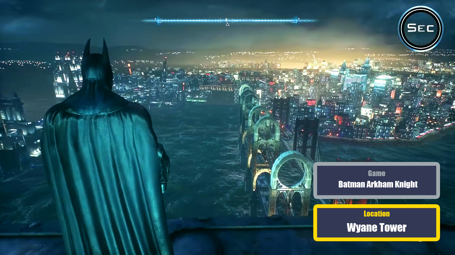 highest vantage points in games - Batman: Arkham Knight