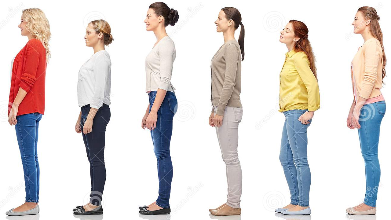 pregnancy reactions - pregnancy responses - standing in line side view
