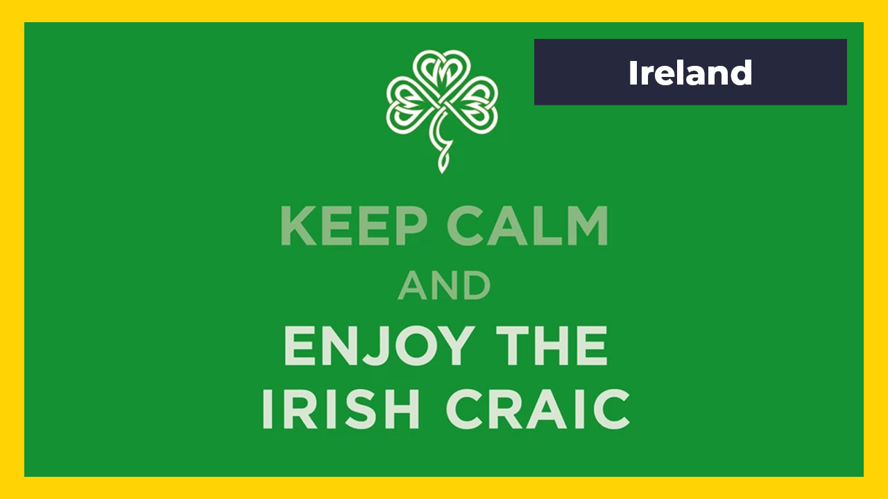 cultural differences -  grass - Ireland Keep Calm And Enjoy The Irish Craic