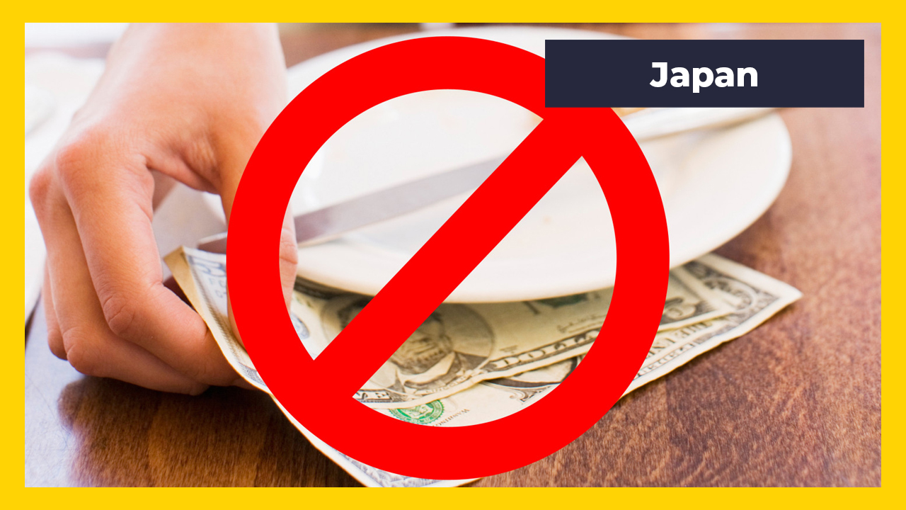 cultural differences -  giving tips in japan - Japan 9