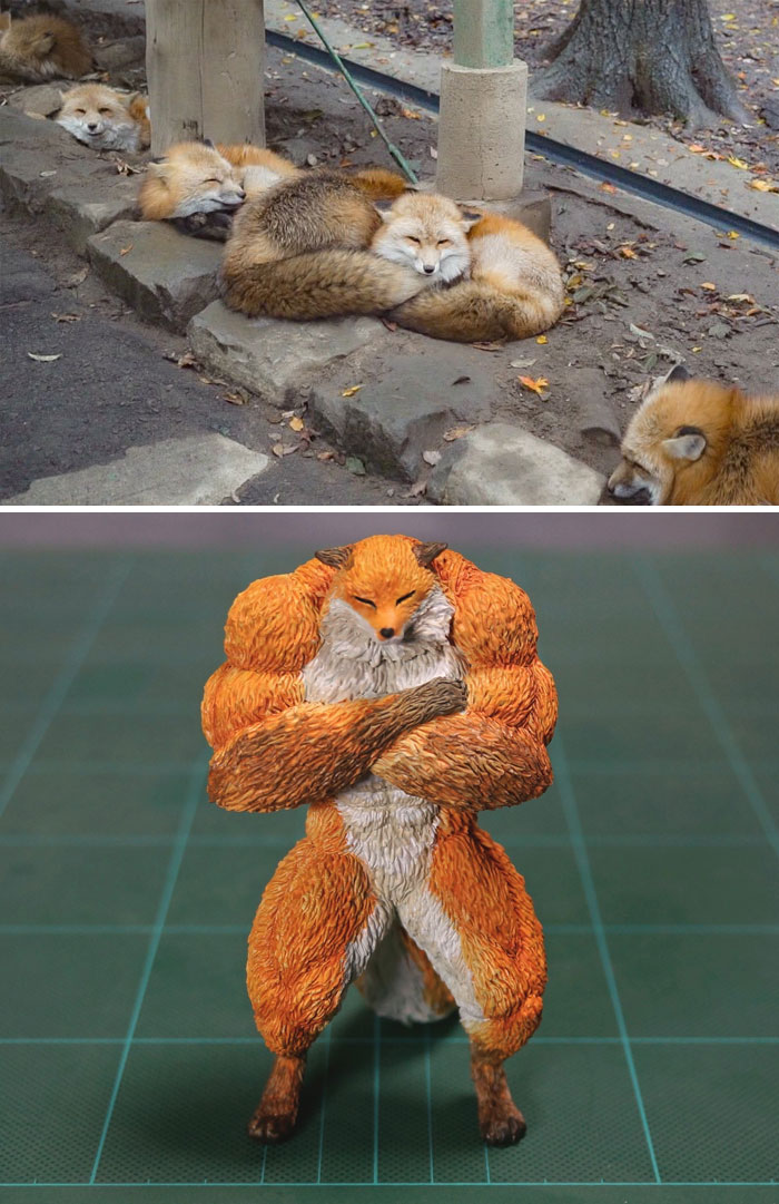 Animal Meme Sculptures -