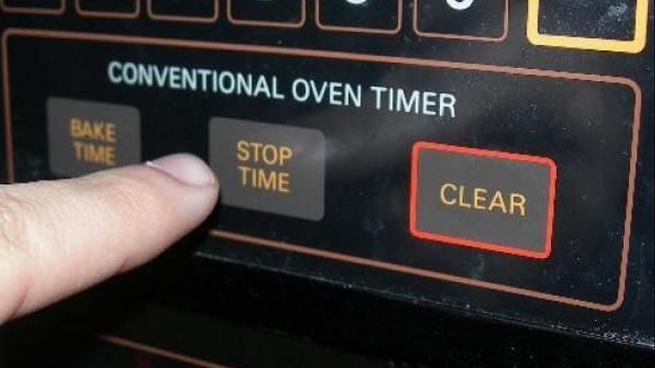 parents regret - stop time - Conventional Oven Timer Bake Time Stop Time Clear