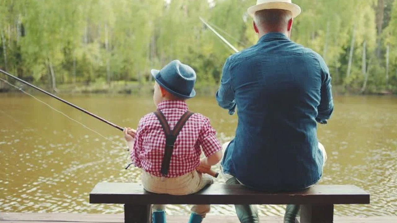 funny dad jokes - So a grandpa takes his grandson out fishing