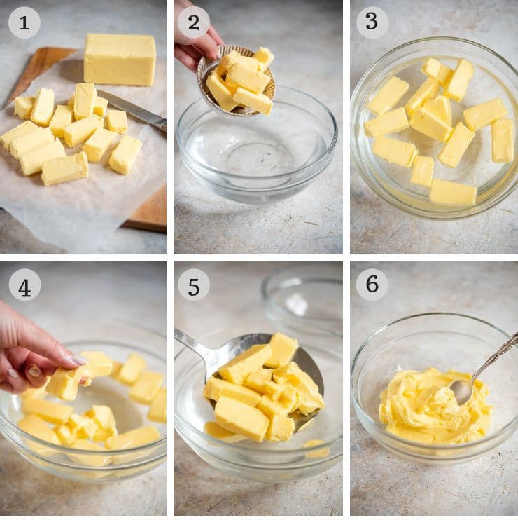 cooking tips - cooking hacks - soften butter - 1 2 3 4 5 6