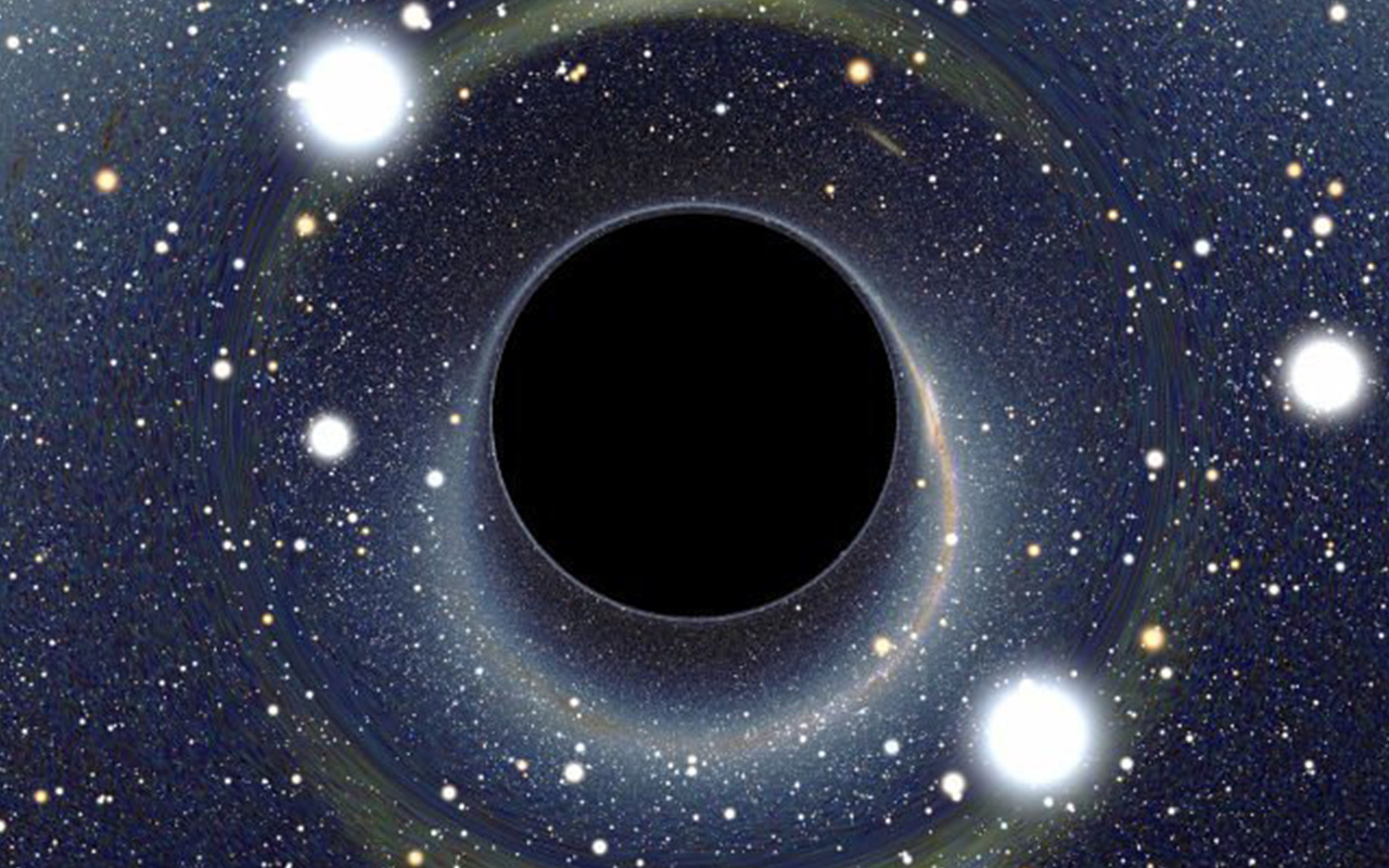 Center of a blackhole - black hole in space