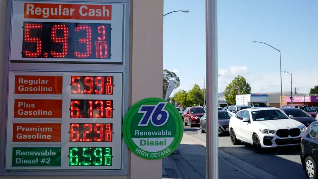 Old stuff we want back - gas prices high - Regular Cash 5.93% Regular 5991 Gasoline Plus Gasoline Premium Gasoline Renewable Diesel 6.130 76 6.298 Renewable Diesel High 6.598 Cetane