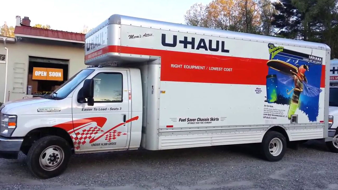 wtf wedding moments - 20ft uhaul truck - Open Soon 100 Easier To LoadSeats 3 Under 14,500 Gross 10000 Mom's Attic UHaul Right Equipment Lowest Cost Fuel Saver Chassis Skirts Optimize Your Fuel Economy Kend Wug M Ventur medica 200 Learn At Baczenie Ale uha