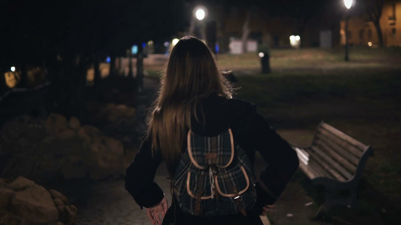 nightcrawler horror stories - lonely girl walking alone in the dark