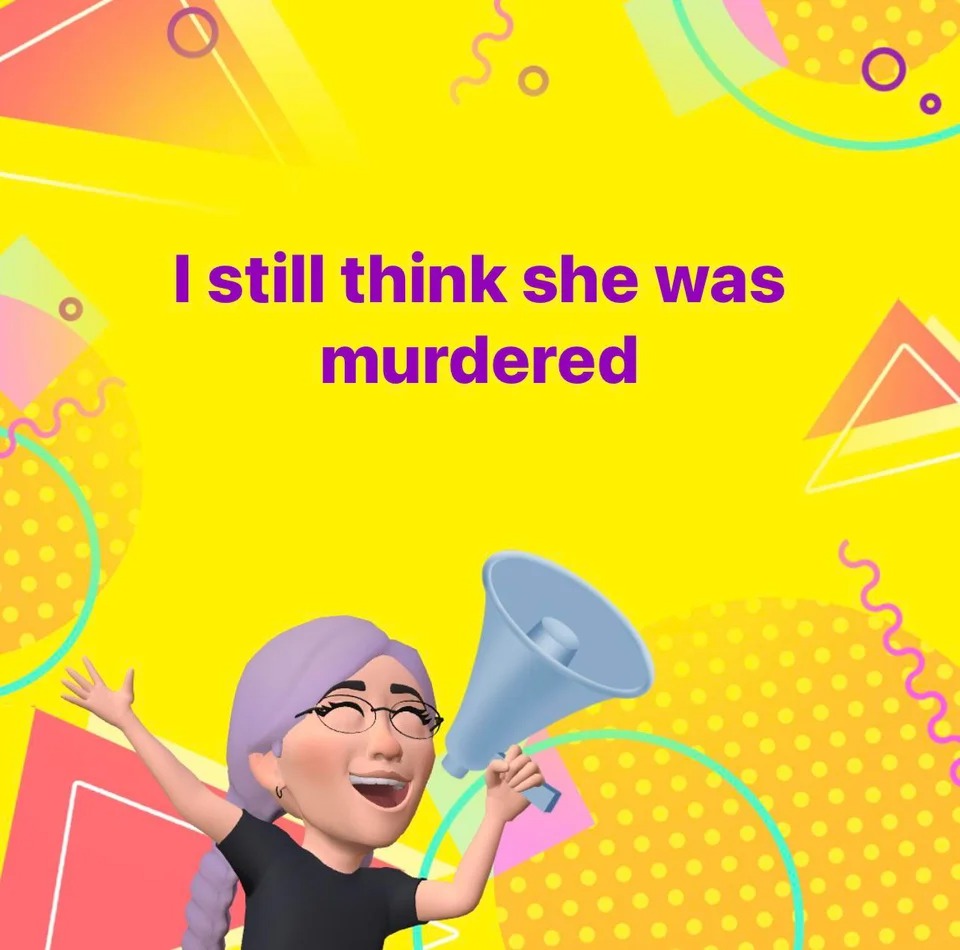 cartoon - m I still think she was murdered
