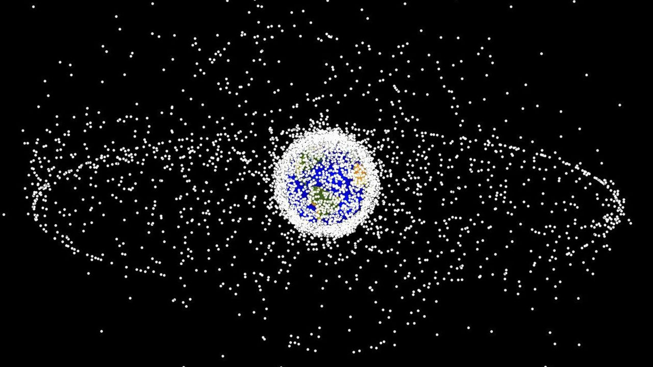 Outer Space Facts - space junk map