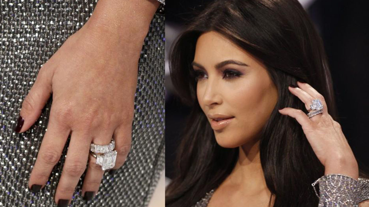 Wild Kardashian Facts - kim kardashian wedding ring