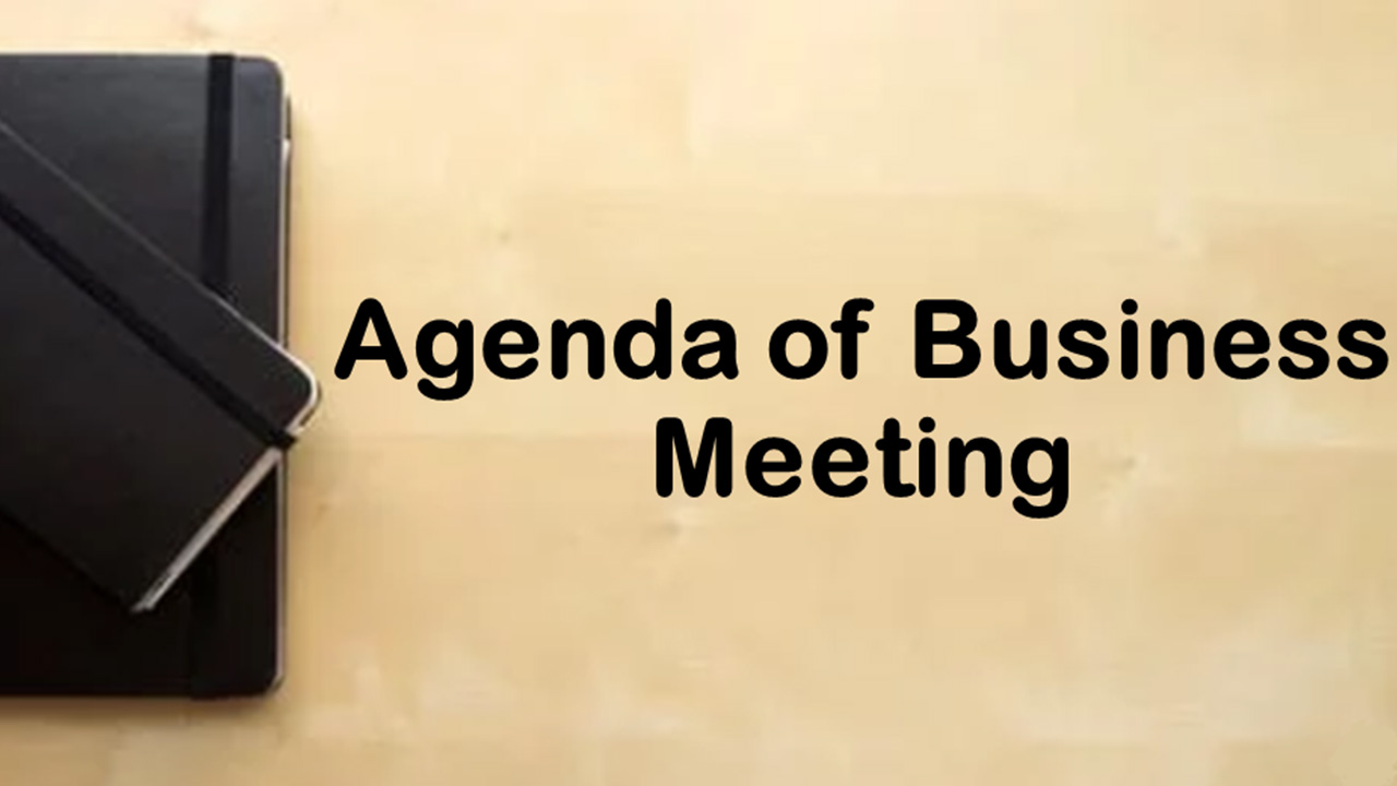 Life Hacks for Work - Agenda of Business Meeting
