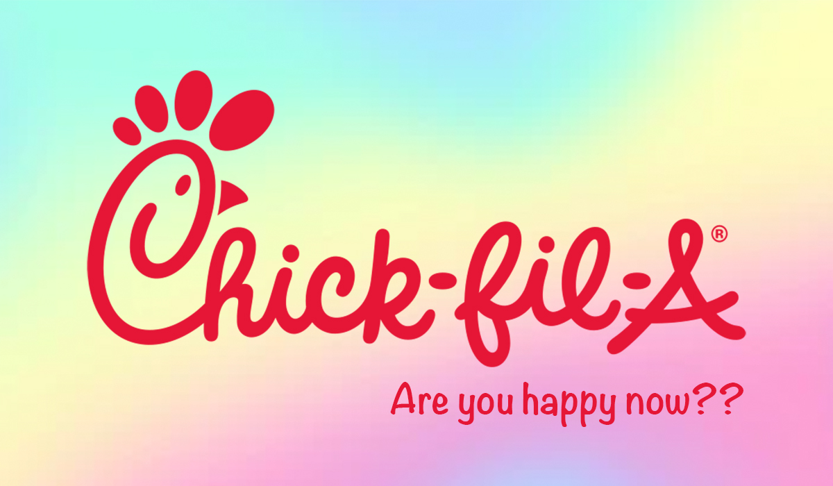 chick fil - Crickfilk. Are you happy now??