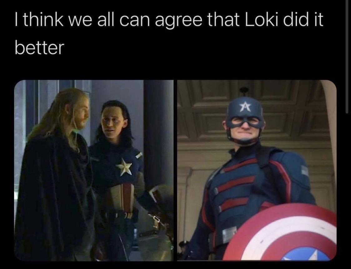 new captain america memes - I think we all can agree that Loki did it better