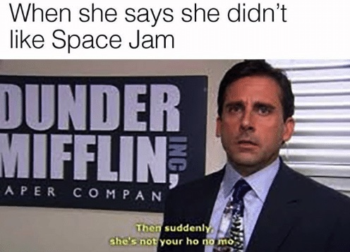 space jam meme the office